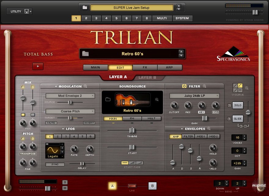 Spectrasonics Trilian VST Crack Mac Free Download